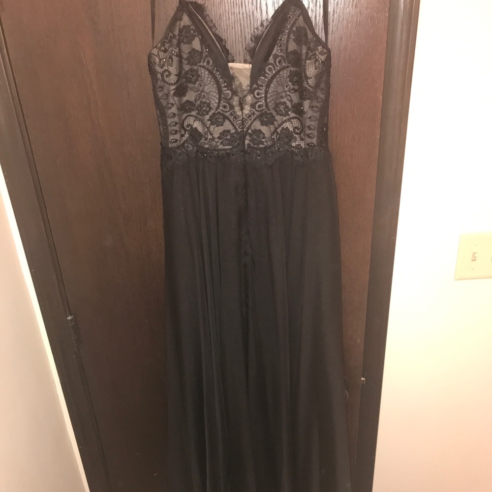 Tony Blows Black Prom Dress - Picture 3 of 8